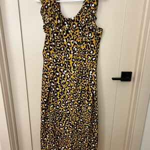 Who What Wear Animal Print Maxi Dress